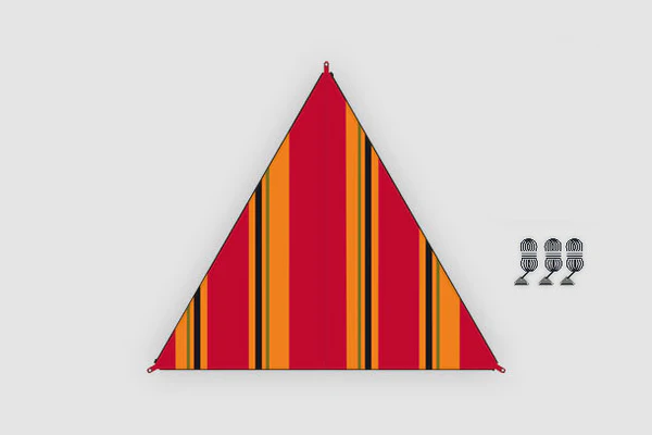 Sonnensegel verbindbar Zip-Canvas Orient Bent