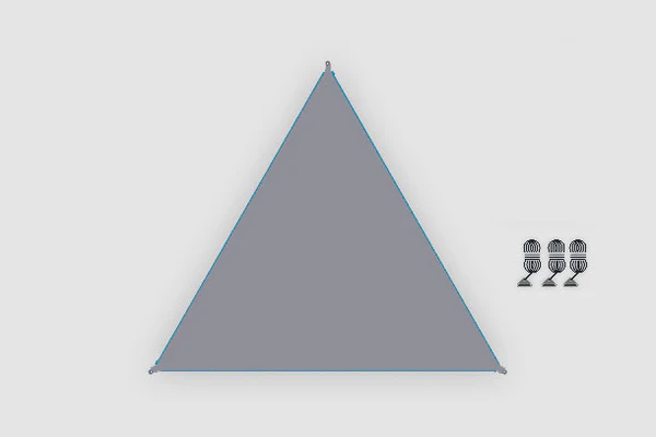 Tarp connectable Zip-Canvas grey zipper light blue Bent