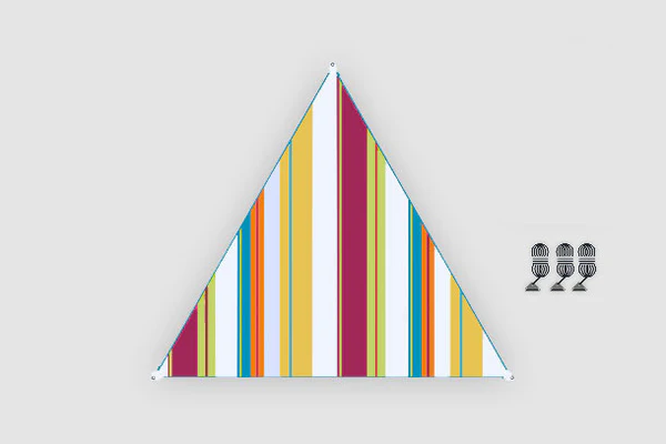 [9961687] Sonnensegel verbindbar Zip-Canvas Karibik Design Bent