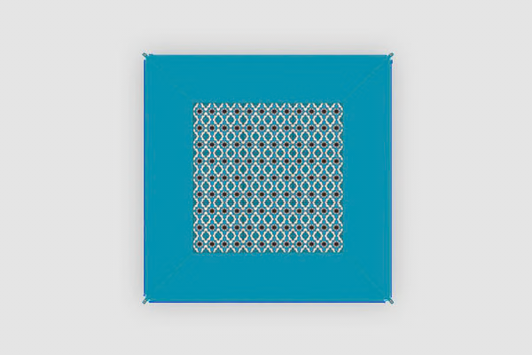 Teppich BENT Zip-Carpet Farbe karibik hellblau