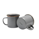 Tasses en émail, set de 2, Barebones