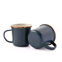Enamel 2-tone mug set, indigo Blue, Barebones