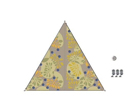 [9949503] Connectable awning TC-Zip-Canvas Scandinavian Design forrest blueberry zipper black